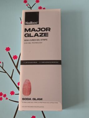 Nailboo Major Glaze Semi-Cured Gel Strips - Soda Glam